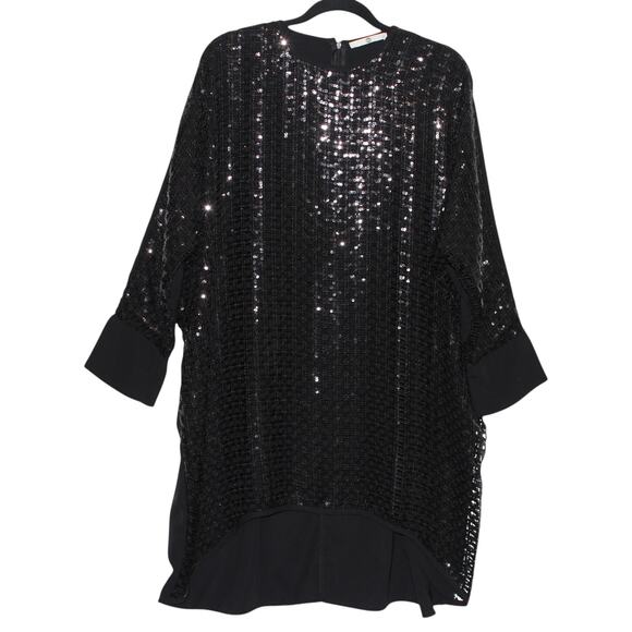 SCL Sequin Detail Tunic Top Black Size Large (TR 44) - Picture 1 of 4